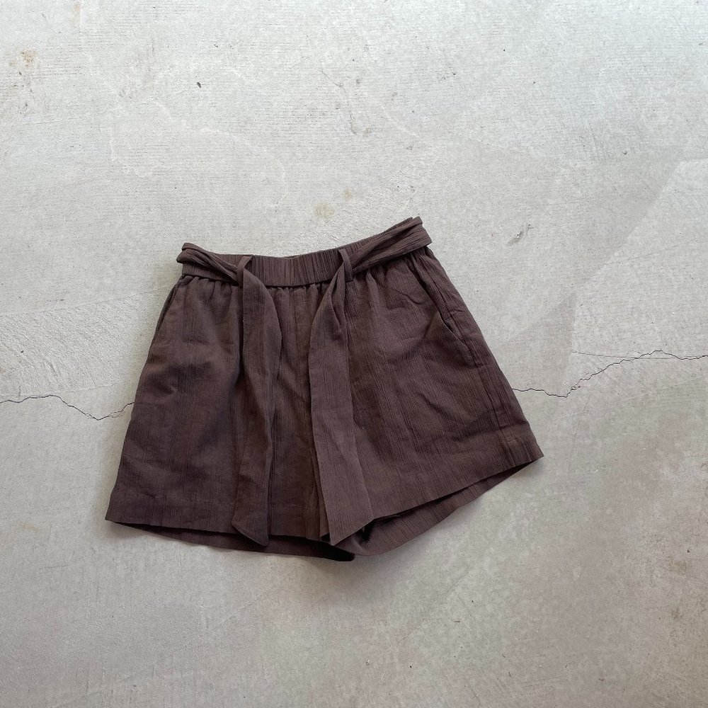 Peony and Moss Brown Shorts